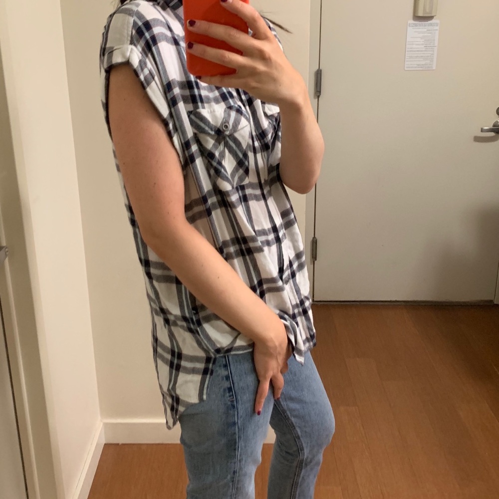 Rails x Free People Sleeveless Plaid Shirt - Picture 7 of 8